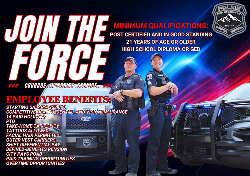 Current City of asper Now Hiring Police Officer